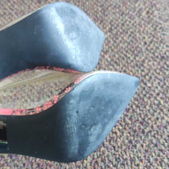 Transparent Lucite Pump Heel with Pointed Toe Cape Robbin - Picture 6 of 12